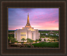 Load image into Gallery viewer, Gilbert Pink Sunrise Open Edition Canvas / 11 X 14 Brown Frame Art