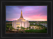 Load image into Gallery viewer, Gilbert Pink Sunrise Open Edition Canvas / 14 X 21 Black Frame Art