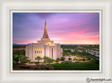 Load image into Gallery viewer, Gilbert Pink Sunrise Open Edition Canvas / 14 X 21 White Frame Art