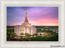 Load image into Gallery viewer, Gilbert Pink Sunrise Open Edition Canvas / 24 X 36 White Frame Art