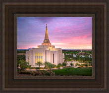 Load image into Gallery viewer, Gilbert Pink Sunrise Open Edition Canvas / 8 X 10 Brown Frame Art