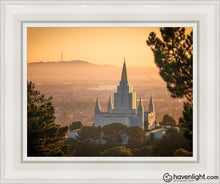 Load image into Gallery viewer, Golden Oakland Open Edition Canvas / 11 X 14 White Frame Art