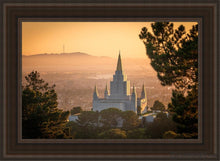 Load image into Gallery viewer, Golden Oakland Open Edition Canvas / 24 X 36 Brown Frame Art