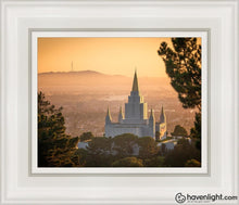 Load image into Gallery viewer, Golden Oakland Open Edition Canvas / 8 X 10 White Frame Art