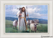 Load image into Gallery viewer, Good Shepherd Open Edition Canvas / 24 X 36 White Frame Art
