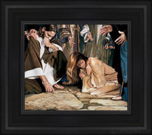 Load image into Gallery viewer, He That Is Without Sin Open Edition Print / 13 X 11 Frame C 16 1/2 18 Art