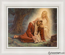 Load image into Gallery viewer, Heavenly Mother Open Edition Canvas / 11 X 14 White Frame Art