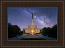 Load image into Gallery viewer, Houston Celestial Open Edition Canvas / 12 X 18 Brown Frame Art