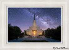 Load image into Gallery viewer, Houston Celestial Open Edition Canvas / 14 X 21 White Frame Art