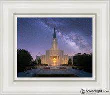Load image into Gallery viewer, Houston Celestial Open Edition Canvas / 8 X 10 White Frame Art