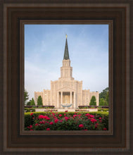 Load image into Gallery viewer, Houston Pastel Morning Open Edition Canvas / 8 X 10 Brown Frame Art