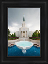 Load image into Gallery viewer, Houston Stormy Fountain Open Edition Canvas / 12 X 18 Black Frame Art