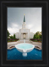 Load image into Gallery viewer, Houston Stormy Fountain Open Edition Canvas / 14 X 21 Black Frame Art