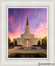 Load image into Gallery viewer, Houston Sunset Open Edition Canvas / 11 X 14 White Frame Art
