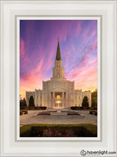 Load image into Gallery viewer, Houston Sunset Open Edition Canvas / 12 X 18 White Frame Art