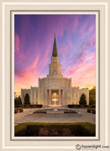 Load image into Gallery viewer, Houston Sunset Open Edition Canvas / 20 X 30 White Frame Art