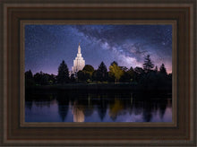 Load image into Gallery viewer, Idaho Falls Celestial Open Edition Canvas / 12 X 18 Brown Frame Art