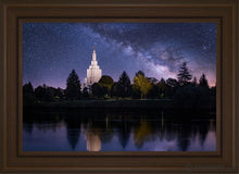 Load image into Gallery viewer, Idaho Falls Celestial Open Edition Canvas / 20 X 30 Brown Frame Art