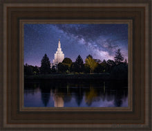 Load image into Gallery viewer, Idaho Falls Celestial Open Edition Canvas / 8 X 10 Brown Frame Art