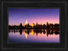 Load image into Gallery viewer, Idaho Falls Snake River Reflection Open Edition Canvas / 12 X 18 Black Frame Art