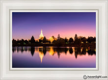 Load image into Gallery viewer, Idaho Falls Snake River Reflection Open Edition Canvas / 14 X 21 White Frame Art