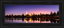 Load image into Gallery viewer, Idaho Falls Snake River Reflection Open Edition Canvas / 8 X 24 Black Frame Art