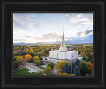 Load image into Gallery viewer, Jordan River Dayglow Aerial Open Edition Canvas / 11 X 14 Black Frame Art