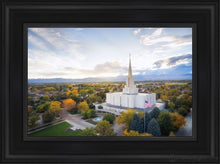 Load image into Gallery viewer, Jordan River Dayglow Aerial Open Edition Canvas / 12 X 18 Black Frame Art