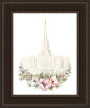 Load image into Gallery viewer, Jordan River Watercolor Open Edition Canvas / 11 X 14 Brown Frame Art