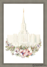 Load image into Gallery viewer, Jordan River Watercolor Open Edition Canvas / 24 X 36 Gray Frame Art