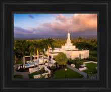Load image into Gallery viewer, Kona Evening Aerial Open Edition Canvas / 11 X 14 Black Frame Art