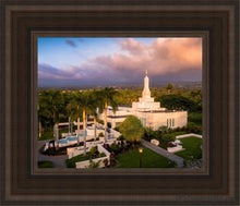 Load image into Gallery viewer, Kona Evening Aerial Open Edition Canvas / 8 X 10 Brown Frame Art