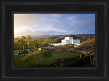 Load image into Gallery viewer, Laie Island Glow Open Edition Canvas / 12 X 18 Black Frame Art