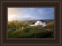 Load image into Gallery viewer, Laie Island Glow Open Edition Canvas / 12 X 18 Brown Frame Art