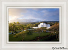 Load image into Gallery viewer, Laie Island Glow Open Edition Canvas / 12 X 18 White Frame Art