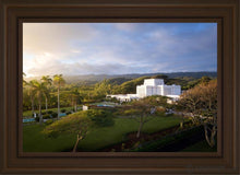 Load image into Gallery viewer, Laie Island Glow Open Edition Canvas / 20 X 30 Brown Frame Art