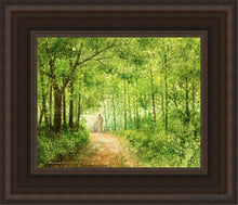 Load image into Gallery viewer, Lead Thou Me On Open Edition Canvas / 8 X 10 Brown Frame Art