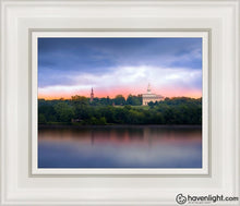 Load image into Gallery viewer, Leaving Nauvoo Open Edition Canvas / 8 X 10 White Frame Art