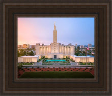 Load image into Gallery viewer, Los Angeles From On High Open Edition Canvas / 8 X 10 Brown Frame Art