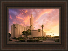 Load image into Gallery viewer, Los Angeles Light Of The World Open Edition Canvas / 12 X 18 Brown Frame Art