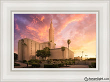 Load image into Gallery viewer, Los Angeles Light Of The World Open Edition Canvas / 12 X 18 White Frame Art