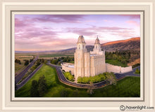 Load image into Gallery viewer, Manti Sunset From On High Open Edition Canvas / 20 X 30 White Frame Art