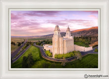 Load image into Gallery viewer, Manti Sunset From On High Open Edition Canvas / 24 X 36 White Frame Art