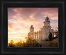 Load image into Gallery viewer, Manti Sunset Open Edition Canvas / 11 X 14 Black Frame Art