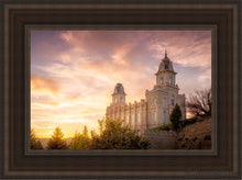 Load image into Gallery viewer, Manti Sunset Open Edition Canvas / 12 X 18 Brown Frame Art