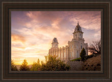 Load image into Gallery viewer, Manti Sunset Open Edition Canvas / 24 X 36 Brown Frame Art