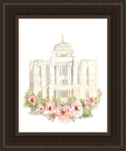 Load image into Gallery viewer, Meridian Watercolor Open Edition Canvas / 11 X 14 Brown Frame Art