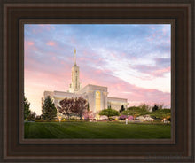 Load image into Gallery viewer, Mount Timpanogos Spring Open Edition Canvas / 11 X 14 Brown Frame Art