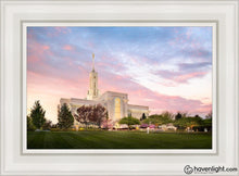 Load image into Gallery viewer, Mount Timpanogos Spring Open Edition Canvas / 14 X 21 White Frame Art