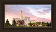 Load image into Gallery viewer, Mount Timpanogos Spring Open Edition Canvas / 15 X 30 Brown Frame Art